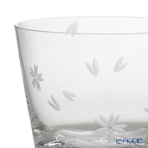 【伝統工芸】田島硝子 富士山グラス ロックグラス 270ml 桜切子 桜風呂敷包み TG16-015-RS