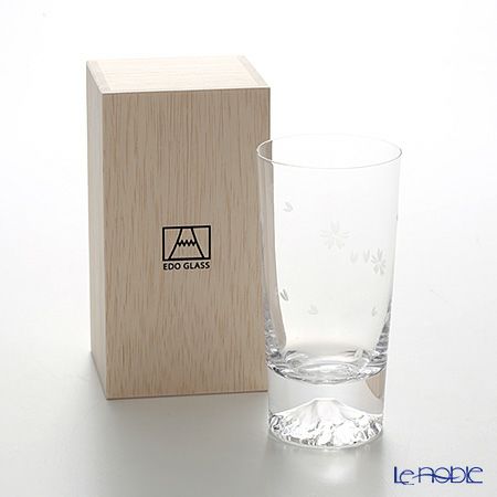 【伝統工芸】田島硝子 富士山グラス タンブラー 400ml 桜切子 TG16-015-TS