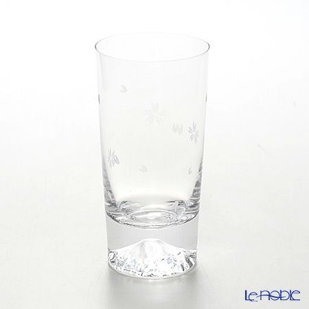 【伝統工芸】田島硝子 富士山グラス タンブラー 400ml 桜切子 TG16-015-TS