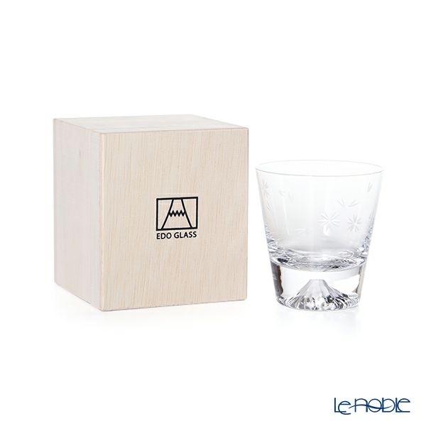 【伝統工芸】田島硝子 富士山グラス ミニロックグラス 桜切子 150ml TG20-015-MRS