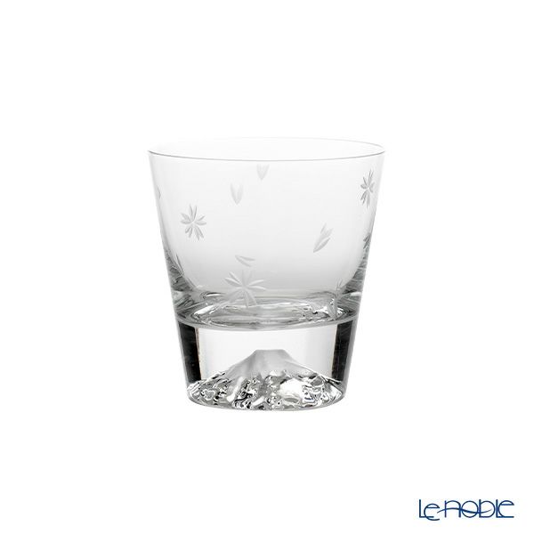 【伝統工芸】田島硝子 富士山グラス 桜切子 ロックグラス 270ml TG16-015-2RS ペア【木箱入】