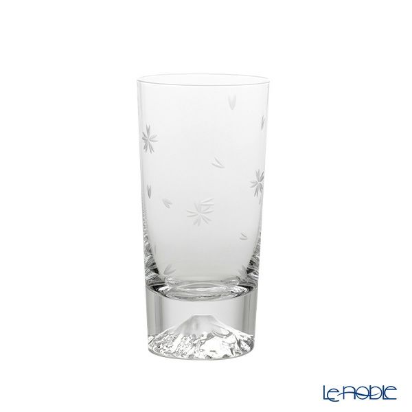 【伝統工芸】田島硝子 富士山グラス 桜切子 タンブラー 400ml TG16-015-2TS ペア【木箱入】