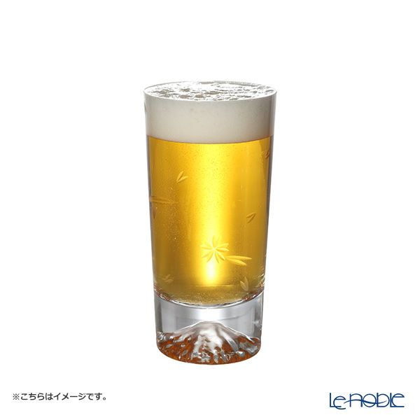 【伝統工芸】田島硝子 富士山グラス 桜切子 タンブラー 400ml TG16-015-2TS ペア【木箱入】