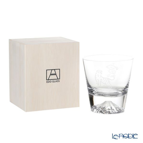 【伝統工芸】田島硝子 富士山グラス ロックグラス 270ml 干支 2022年 寅 風呂敷付