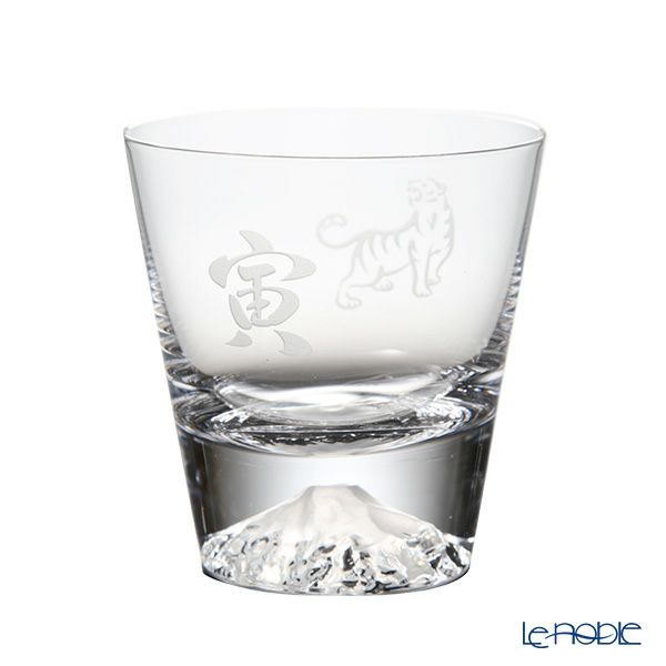 【伝統工芸】田島硝子 富士山グラス ロックグラス 270ml 干支 2022年 寅 風呂敷付