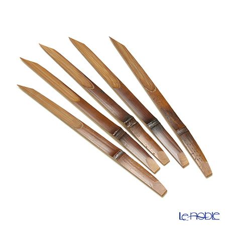 高野竹工 本煤竹楊枝節付 5本組 34017