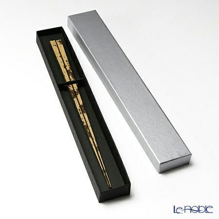 高野竹工 御園箸 松煙 22.5cm