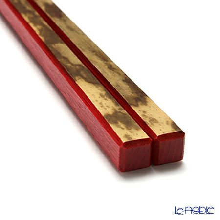 高野竹工 御園箸 紅花 22.5cm