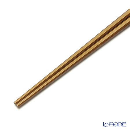 高野竹工 八角箸 白竹 摺り漆 05502S