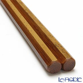 高野竹工 八角箸 ゴマ竹 摺り漆 05504S