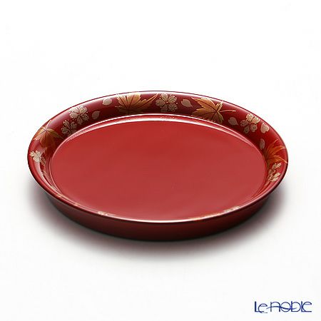 【伝統工芸】輪島塗 プレート／コースター 春秋 坂口政昭氏作