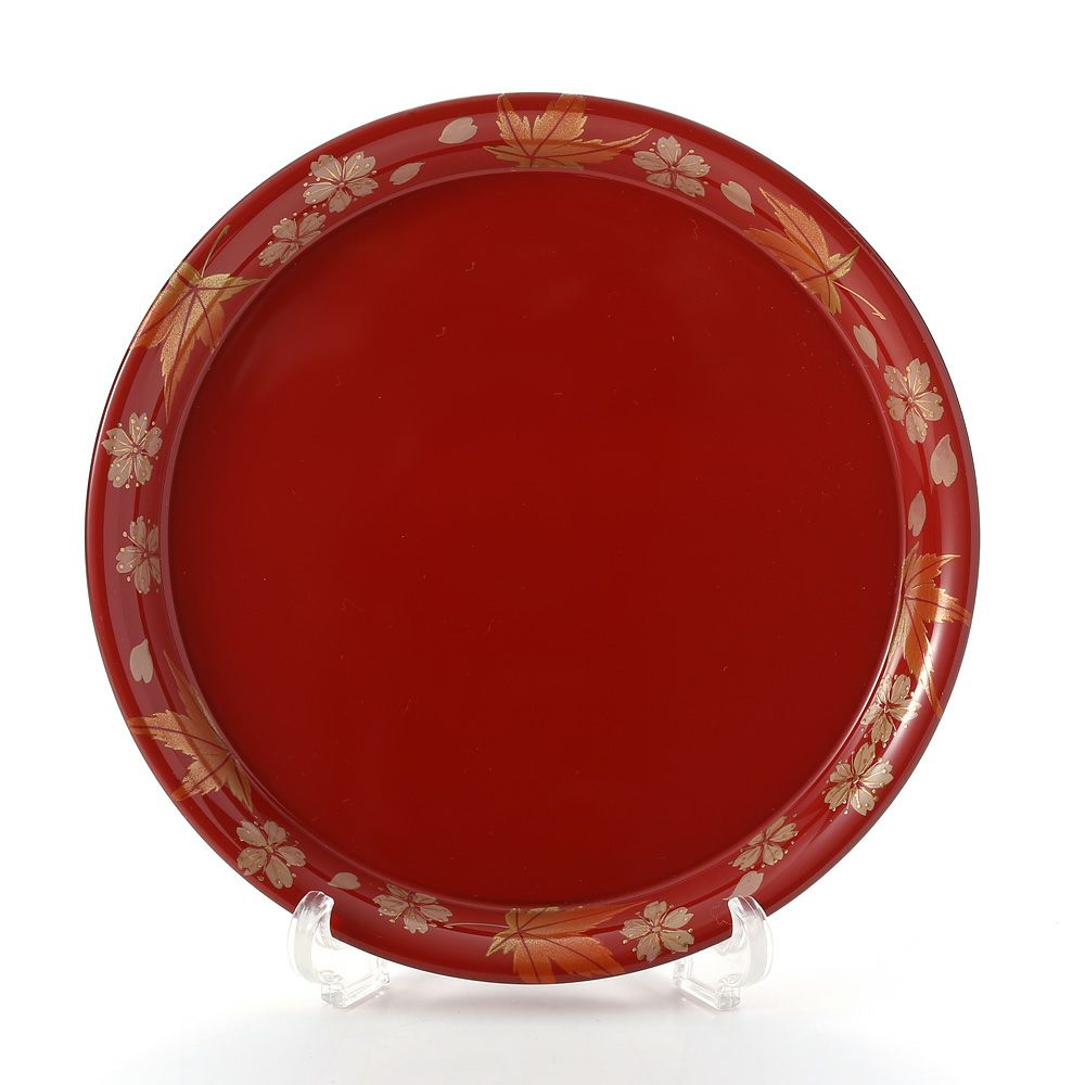 【伝統工芸】輪島塗 プレート／コースター 春秋 坂口政昭氏作