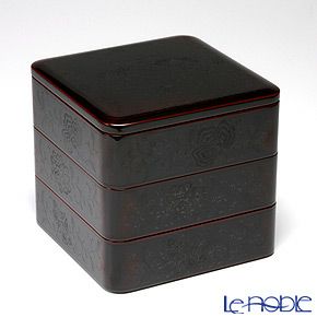 【伝統工芸】輪島塗 宝相華沈金 重箱揃え