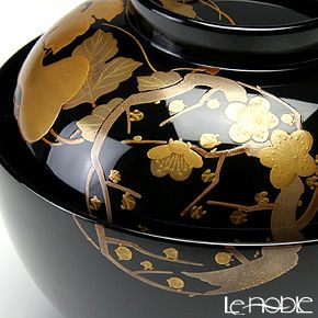 【伝統工芸】輪島塗 花の丸蒔絵 吸物椀 5客組み