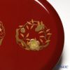 【伝統工芸】輪島塗 花の丸蒔絵 丸重2段 赤