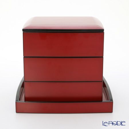 【伝統工芸】輪島塗 たまり朱 5.5三段重