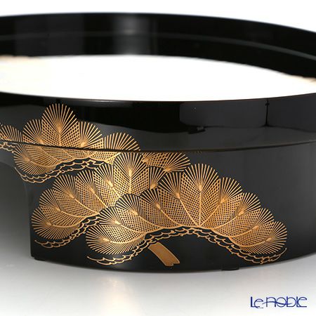 【伝統工芸】輪島塗 老松 三ツ組屠蘇（とそ）器 蒔絵師：田崎昭一郎氏作