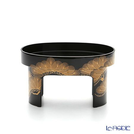 【伝統工芸】輪島塗 老松 三ツ組屠蘇（とそ）器 蒔絵師：田崎昭一郎氏作