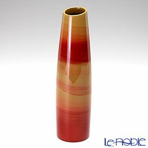 伝統工芸】輪島塗 花器 口切（薄茶に赤帯） | ブランド洋食器専門店ル