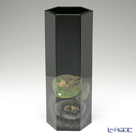 【伝統工芸】輪島塗 ひとやすみ蒔絵 六角花器