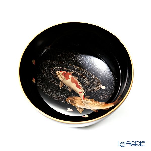 【伝統工芸】輪島塗 煮物椀 鯉に春秋 蒔絵師：坂口政昭