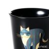【伝統工芸】輪島塗 マグカップ ネコ 黒 蒔絵師：田中貴司