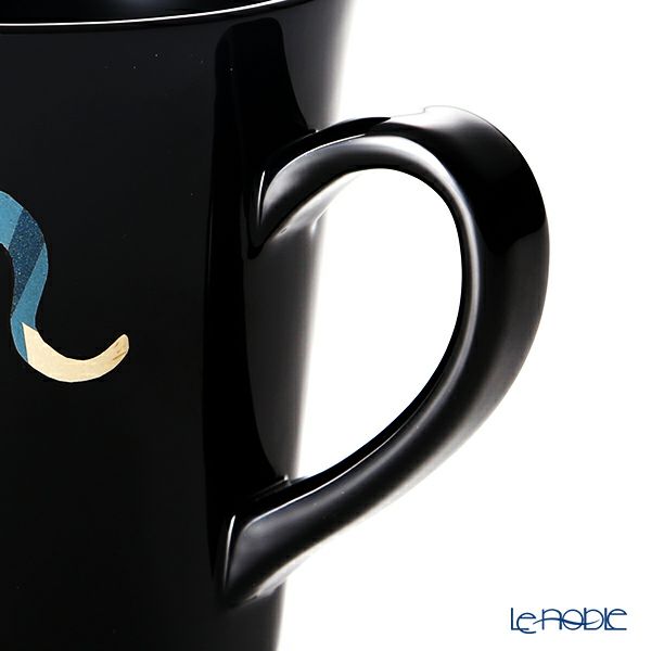 【伝統工芸】輪島塗 マグカップ ネコ 黒 蒔絵師：田中貴司