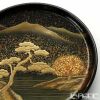【伝統工芸】輪島塗 山水蒔絵 銘々皿