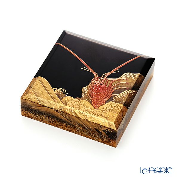 【1点物】【伝統工芸】輪島塗 茶道具 香合 こうごう 海老 蒔絵師：代田和哉