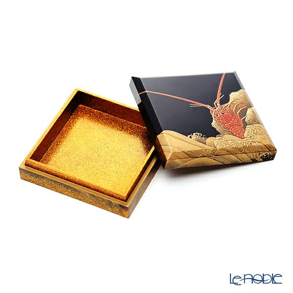 【1点物】【伝統工芸】輪島塗 茶道具 香合 こうごう 海老 蒔絵師：代田和哉