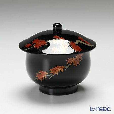 【伝統工芸】輪島塗 琳派絵変り蒔絵 蓋付湯呑 5客組み（5柄）