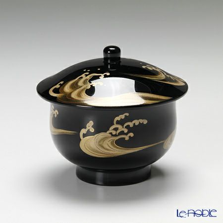 【伝統工芸】輪島塗 琳派絵変り蒔絵 蓋付湯呑 5客組み（5柄）