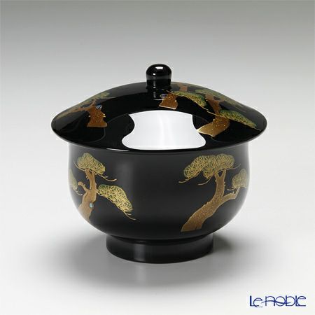 【伝統工芸】輪島塗 琳派絵変り蒔絵 蓋付湯呑 5客組み（5柄）