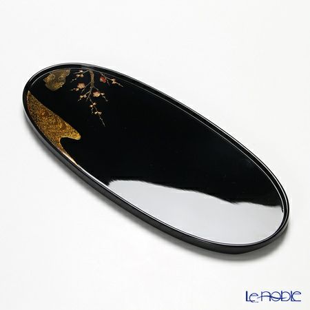 【伝統工芸】輪島塗 琳派絵変り蒔絵 茶受盆 5枚組み（5柄）