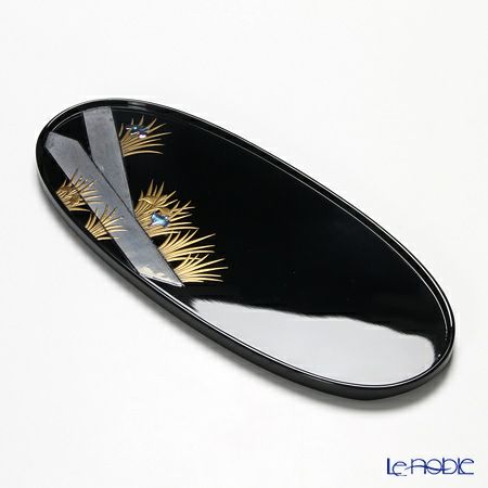 【伝統工芸】輪島塗 琳派絵変り蒔絵 茶受盆 5枚組み（5柄）