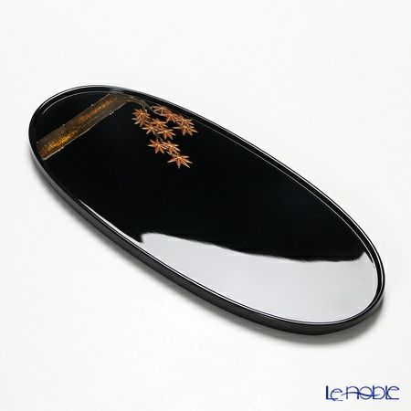 【伝統工芸】輪島塗 琳派絵変り蒔絵 茶受盆 5枚組み（5柄）