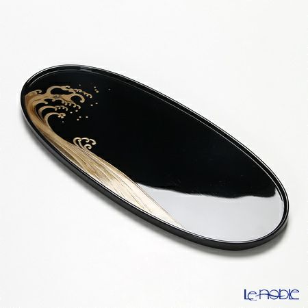 【伝統工芸】輪島塗 琳派絵変り蒔絵 茶受盆 5枚組み（5柄）