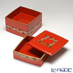 【伝統工芸】輪島塗 三段重 春秋蒔絵