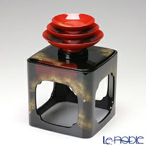 【伝統工芸】輪島塗 三ツ組屠蘇器 昇陽松沈金