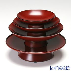 【伝統工芸】輪島塗 姫屠蘇器 銀朱