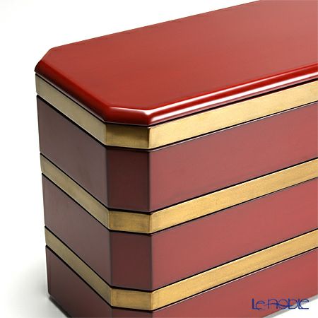 【伝統工芸】輪島塗 長手多用重 銀朱