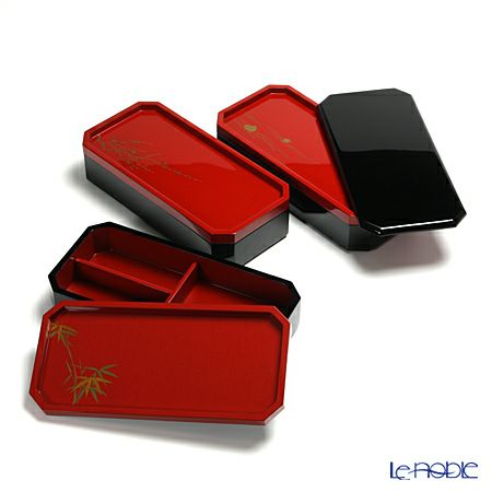 【伝統工芸】輪島塗 長手多用重 松竹梅蒔絵 代田和哉作