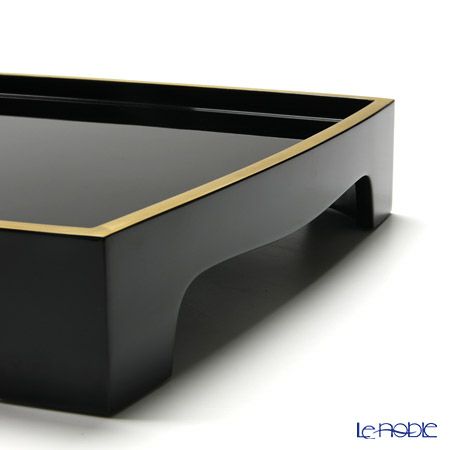 【伝統工芸】輪島塗 山水蒔絵 三段重 盆付