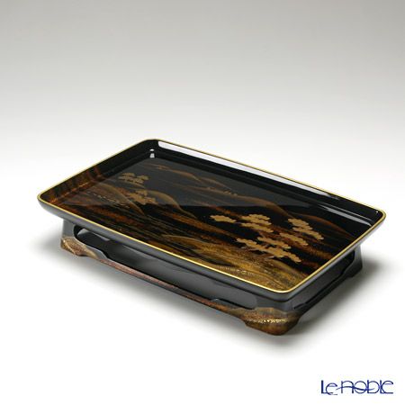 【伝統工芸】輪島塗 山水蒔絵 三ツ組 屠蘇（とそ）器