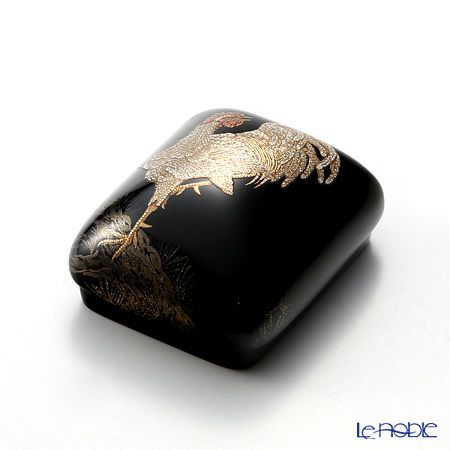 【伝統工芸】輪島塗 香合／小物入れ にわとり 代田和哉氏作