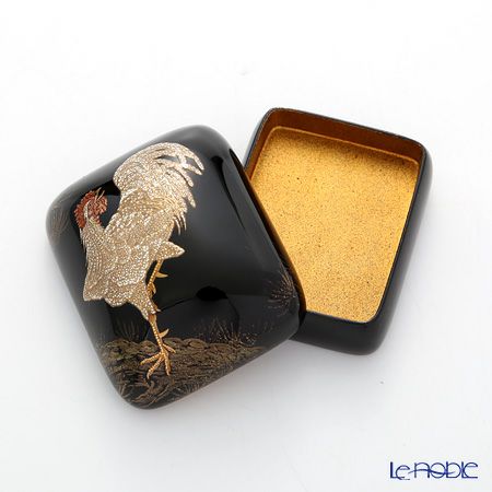 【伝統工芸】輪島塗 香合／小物入れ にわとり 代田和哉氏作