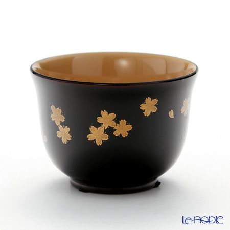 【伝統工芸】輪島塗 湯呑 5客揃小花 坂口政昭氏作