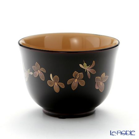 【伝統工芸】輪島塗 湯呑 5客揃小花 坂口政昭氏作