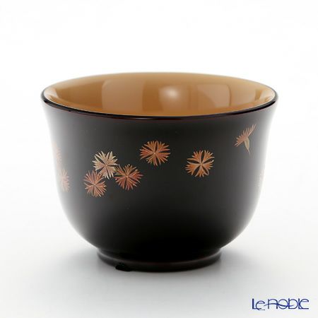 【伝統工芸】輪島塗 湯呑 5客揃小花 坂口政昭氏作