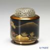 【伝統工芸】輪島塗 香炉 花鳥の図 山下満氏作